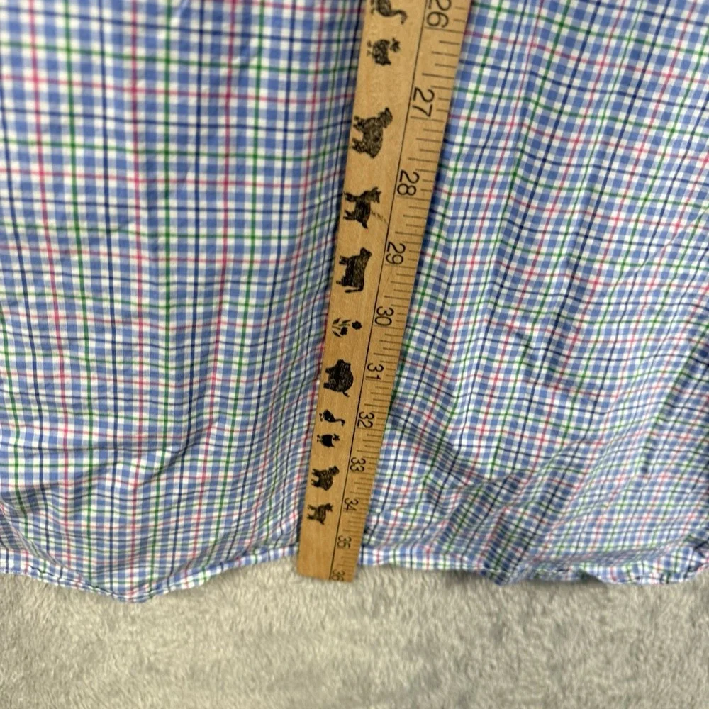 Polo Ralph Lauren Button Down Shirt Mens 4XLT Plaid L/S Embroidered Pony Logo